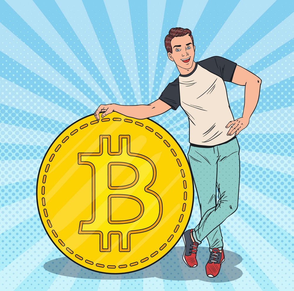 pop-art-happy-man-with-big-bitcoin-cryptocurrency-vector-18438378